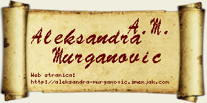 Aleksandra Murganović vizit kartica
